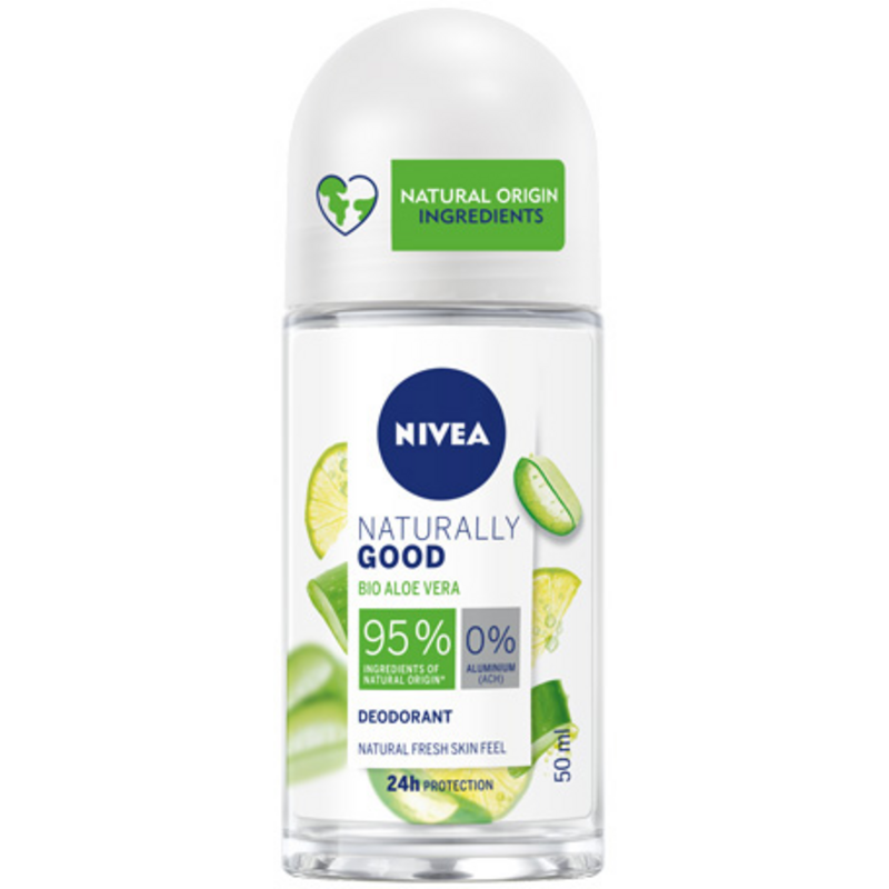 Nivea Deo Roll-On Naturally Good Bio Aloe Vera Deodorante 50ml