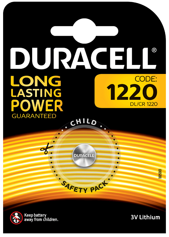 Duracell Lithium CR1220 LITIO DL1220 1 Blister da 1 Pila
