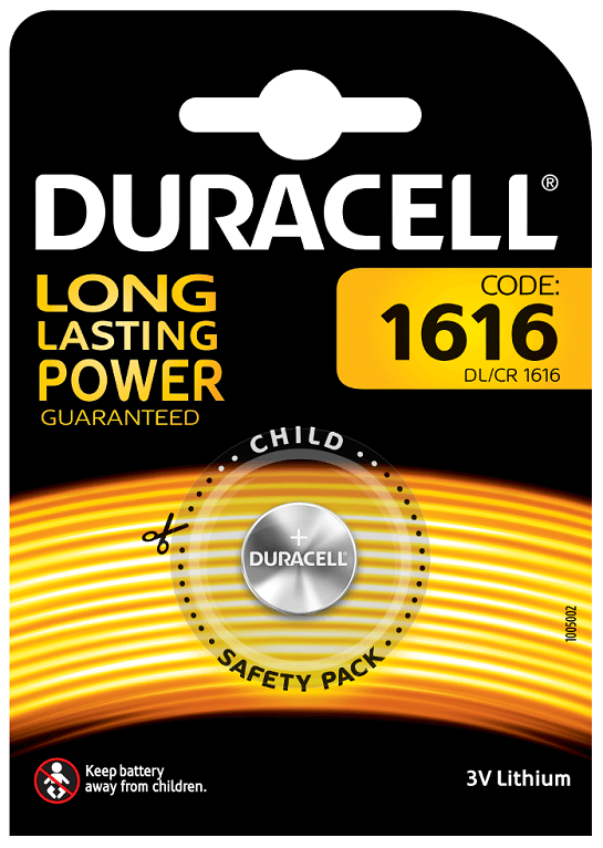 Duracell Lithium CR1616 LITIO DL1616 1 Blister da 1 Pila