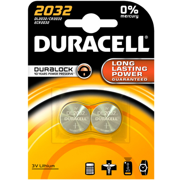 Duracell Lithium CR2032 LITIO DL2032 10 x 2pz
