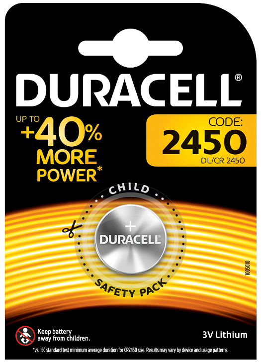 Duracell Lithium CR2450 LITIO DL2450 10 x 1pz