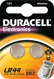 Duracell Alkaline LR44 1,5V 1 Blister da 2 Pile Duracell Alkaline LR44 1,5V 1 Blister da 2 Pile