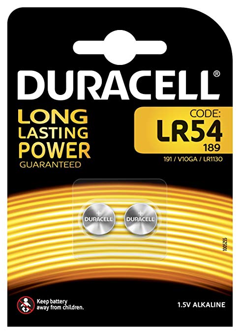 Duracell Alkaline LR54 1,5V 1 Blister da 2pz - Clicca l'immagine per chiudere