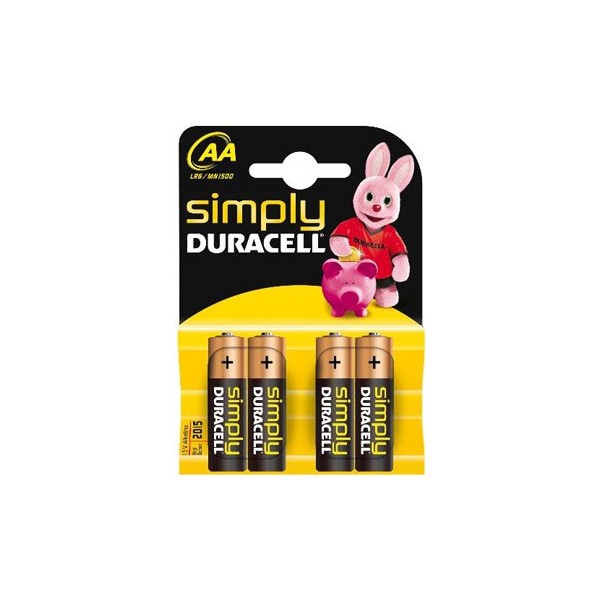 Duracell Stilo Simply AA 20 x 4pz