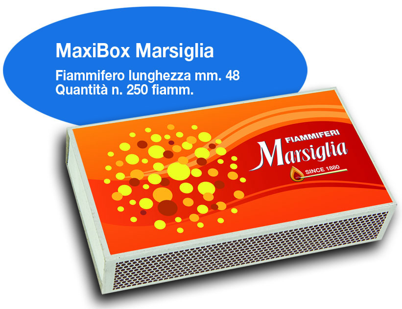Fiammiferi Maxi Box Marsiglia x 10 scatoline Fiammiferi Maxi Box Marsiglia x 10 scatoline