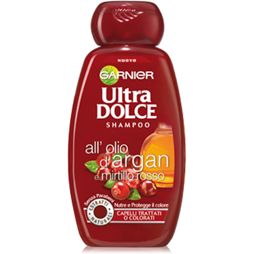 Garnier Ultra Dolce Shampoo Olio d'Argan e Mirtillo Rosso
