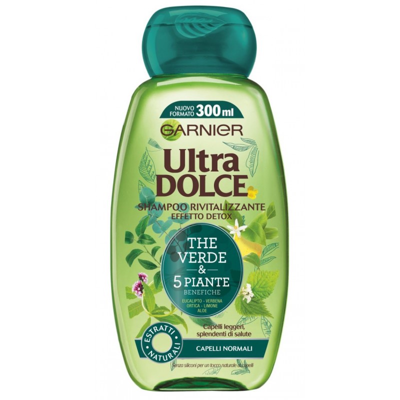 Garnier Ultra Dolce Shampoo The Verde & 5 Piante Benefiche