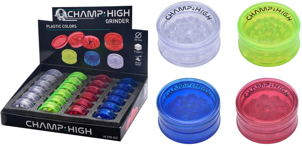 Grinder Champ High 3 Parti Diametro 4.2Cm x 24pz - Clicca l'immagine per chiudere