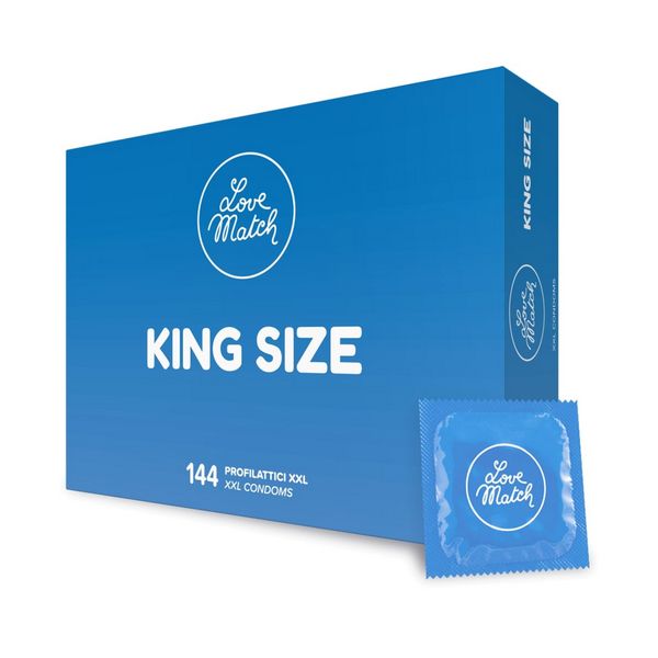Love Match King Size XXL Extra Large Professional 144pz Love Match King Size XXL Extra Large Professional 144pz