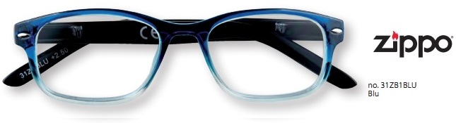 Occhiali da Lettura Zippo B-Concept 31Z-B1 Blu +3,00 - Clicca l'immagine per chiudere