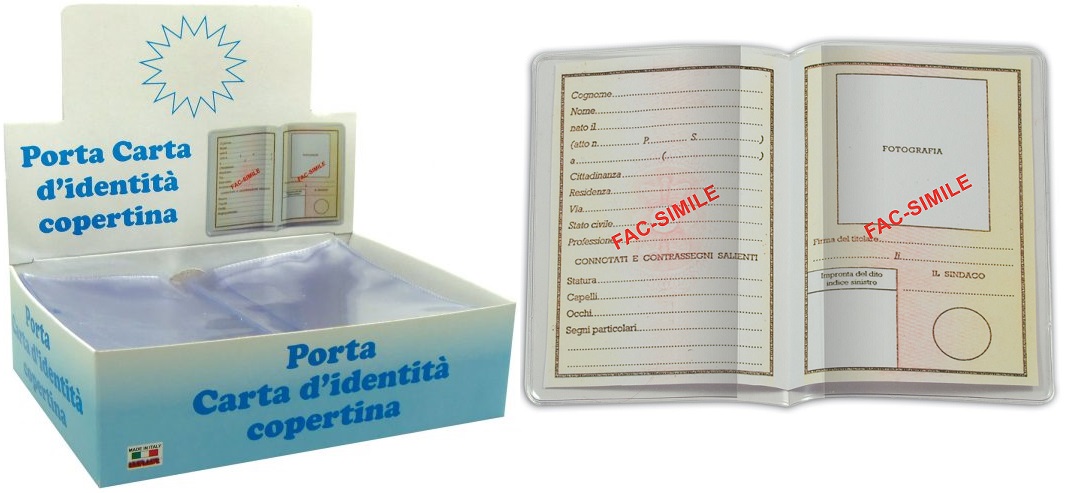 Porta Carta D'identit Alplast a Copertina x 100pz