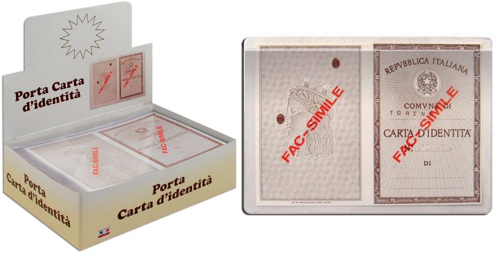 Porta Carta D'identità Alplast a Tasca x 100pz Porta Carta D'identità Alplast a Tasca x 100pz