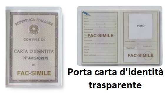 Porta Carta D'identità Rfgplast Cristal a Libro x 100pz Porta Carta D'identità Rfgplast Cristal a Libro x 100pz