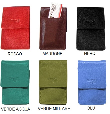 Porta sigarette in pelle David Ross Nero x 1pz