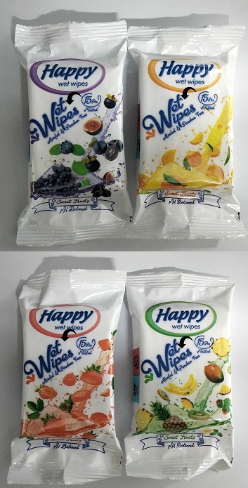 Salviette Imbevute Happy Mille Usi Sweet Fruit x 15pz